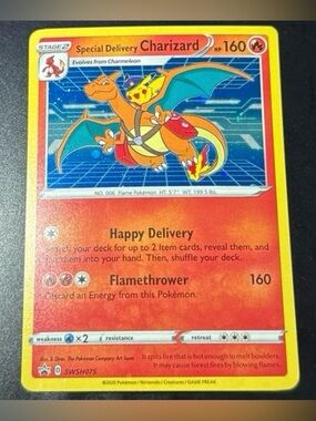 Special Delivery Charizard Promo SWSH075 Pokemon Center 2022 released Rare Holo